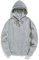 Lange Herrentasche mit Kapuze und solide Autumn Winter Color Sweatshirt-Jacke für Herren Sweatshirt Der Ringe (Grey, XXL)