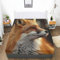 Spannbettlaken Tierfuchs Muster Bunt gedruckt Dekor Bettlaken - Weiche Sanft Mikrofaser Spannbetttuch 160x200cm, für Männer Mädchen und Frauen für Boxspringbetten