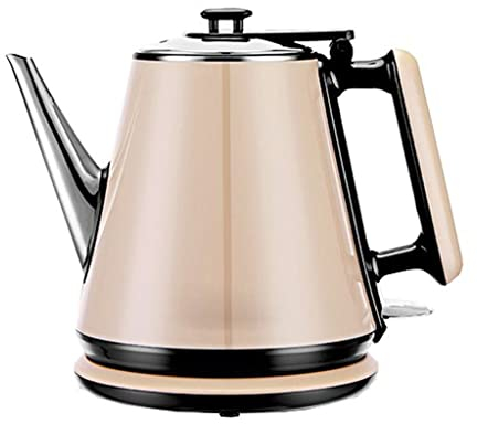 Bollitore elettrico per uso domestico Bollitore per tè da 1 litro Caffettiera classica Bollitore per acqua Riscaldatore per ufficio in acciaio inossidabile Spegnimento automatico hopeful
