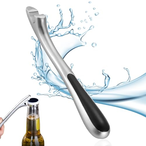 Flaschenöffner, Premium Bieröffner in ergonomischem Design Stylischer Bottle Opener mit rutschfestem Griff, Flaschenöffner für Familienfeiern (1)