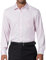 DEMEANOR Chemise à manches longues pour homme - Coupe ajustée - Couleur unie - Infroissable, Rose clair, XL