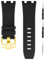 unilabo Gummi-Uhrenarmband, kompatibel mit 28 mm Audemars Piguet Royal Oak Offshore AP 15703 15710 15400 26470 26400, Silikon-Armband mit Dornschließe, Ersatz für Damen und Herren, silberfarben