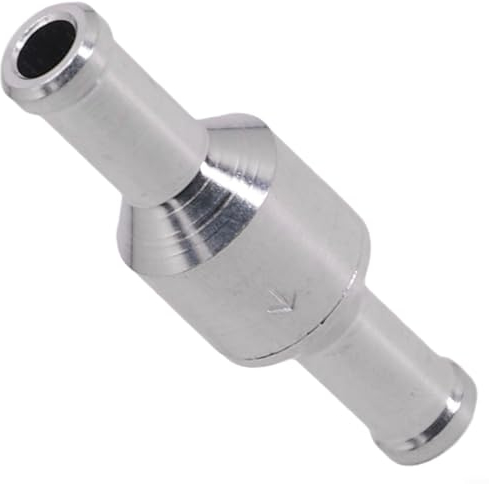 Bremsverstärker aus Aluminium, Rückschlagventil, silberfarben, 6 mm/8 mm/10 mm/12 mm (8 mm)