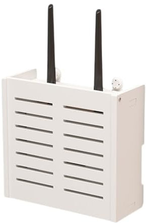Onxyrbyte Wand WLAN Wandbehänge TV Kabel Verstecken Box,Router Verstecken Kabel Verstecken Box,WiFi Router Box Verkleidung Set-Top-Box Regal,Router Schrank aus Holz,Für Wohnzimmer,Schlafzimmer