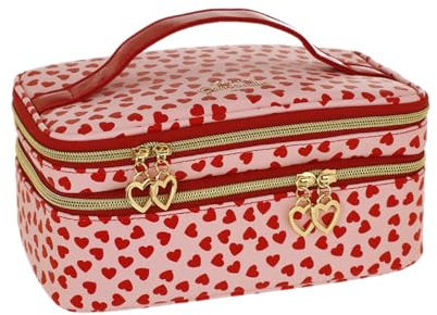 Camomilla Milano Beauty Case Organizzato Donna, Borsa Trucco, Collezione Juliette, Misura M, Colore Rosa