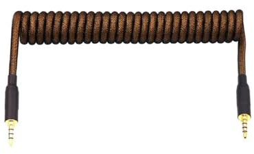 ChunLK Keyboard Data Cable Mix Color Coiled, TRRS Handmake Split Cables, Mechanical Keyboard Data Cable Transfer(3)