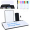 Hivexagon Whiteboard für den Schreibtisch mit 4 Fächern, Steckplatz für Telefon-/Tablet-Halterung + zusätzliches magnetisches Mini-Whiteboard und Zubehör, perfekt für Memos und To-Do-Listen