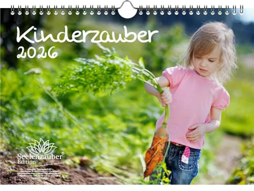 Kinderzauber DIN A4 Kalender für 2026 Kinder - Seelenzauber
