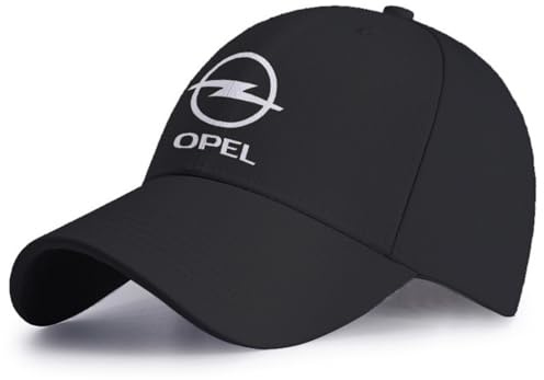 NYFDUAH Auto Kappe für Opel Insignia Astra j h g Corsa d Zafira b Baseballkappe Basecap Mütze Basecap Herren Kappe Verstellbar mit Auto Logo Baseball Cap,A