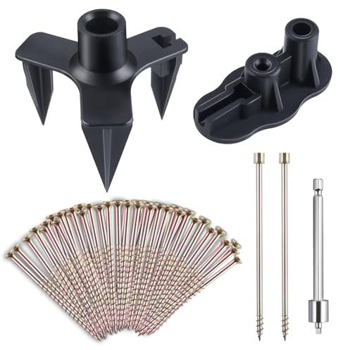 GOLD DEER Eliminate Squeaky Noise Floor Repair Kit with 5 Tools and 50 Screws Carpet Repair Kit Squeaky Floor Repair Kit for Carpet, Hardwood, Vinyl Floors and Stairs