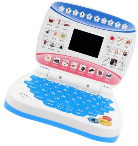 Supvox Lerncomputer für LED Bildschirm Interaktives für Kleinkinder Jahre Musikfunktion Farbenfrohes Design Spielerisches Lernen und Frühe