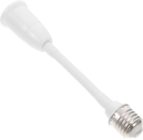 Rallonge de Douille E27 Réglable, Adaptateur Blanc à Rotation 360° | Rallonge Douille E27 Plafond, Multi-angle Éclairage, Extérieur et Espaces Commerciaux