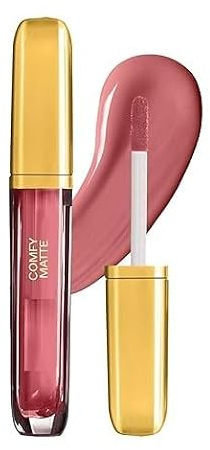 Comfy Matte Liquid Lipstick - Roses For You 26, 3.8 ml | Comfortable 10HR Longstay | Intense Matte Color | Almond Oil & Vitamin E Infused | Super Smooth | No Dryness | No Alcohol