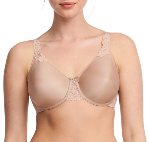 Chantelle Women's, HEDONA, Covering Molded BraSkin, Women's invisible lingerie, Brown (Cafe Latte 12), 42C