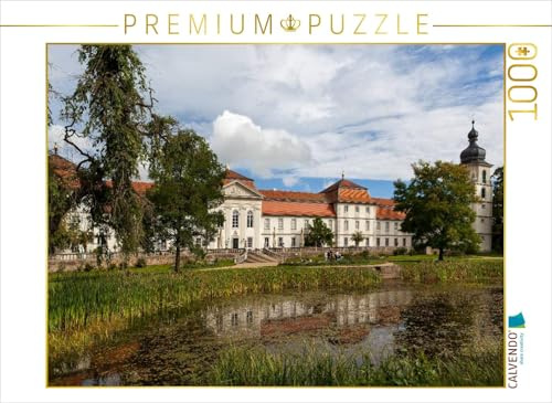 Puzzle · Seitenansicht des Schlosses mit Terrasse | Barockschloss Fasanerie bei Fulda · 1000 Teile · Lege-Größe 64 × 48 cm · CALVENDO Puzzle