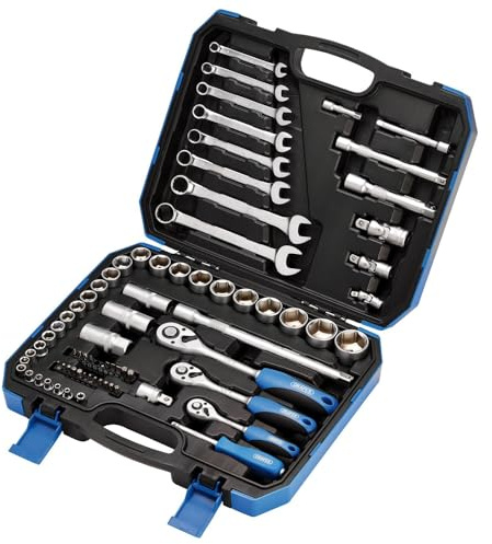 Draper 16364 Metric Square Drive 75 Piece Tool Kit , Blue