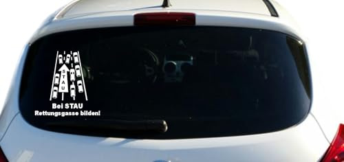 Don Cappello Rettungsgasse bilden Aufkleber Autobeschriftung Sticker Heckscheibe Breite 30 cm