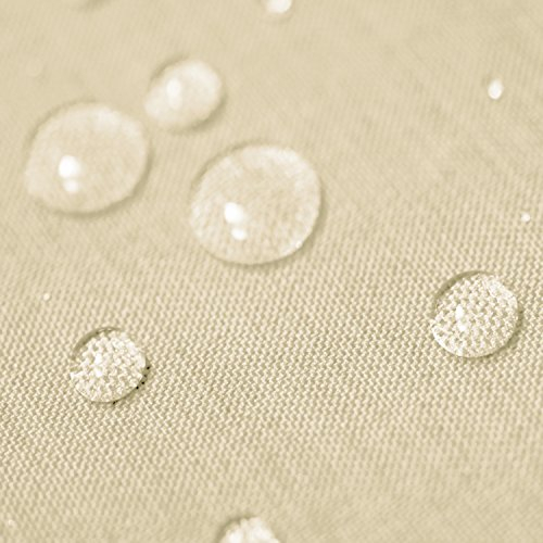 amp-artshop Gartentischdecke Lotus Effekt Rund 160 cm Champagner Creme - Farbe, Form & Größe wählbar mit Fleckschutz - (LE_R160CH)