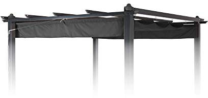 Blumfeldt Pantheon Roof - Toit de pergola, Toit de rechange, Auvent, 3 x 2,6 m, Résistant aux intempéries, Déperlant, Convient à la pergola Pantheon, Gris