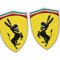 Republe 1Pair Asino Divertente Snake Dog Modello 11x13cm Riflettente Sticker Car Cover Compatibile per la Ferrari