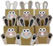 Papierdrachen DIY Osternester zum Befüllen und Basteln - Geschenktüten für Kinder mit Osterhasen in schwarz-weiß - Ostergeschenke verpacken - Osterdeko - Ostern