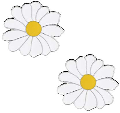Goodplan Insignes de Broche émail Fleur de Marguerite Mignonne Broches épingles de Revers Doux Durable et utile