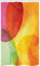 ABAKUHAUS Astratto Tenda da Doccia Stalla Acquerello Arte Moderna, Set per Il Bagno in Tessuto con Ganci, 120 cm x 180 cm, Giallo Arancio Verde Limonene