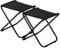 Harbour Housewares 2 Stück Klassische Klapphocker - Leichtes Material Praktische faltbares Design - Schwarz