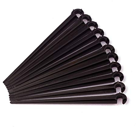 UPKOCH 100 Pcs Irrigation Goutte À Goutte Piquets Tuyau Tuyau Support De Piquet pour Parterres De Fleurs Potagers Herbes Jardins 4Mm