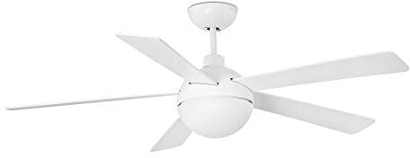 FARO BARCELONA 33514WP- IZARO LED Deckenventilator weiß mit DC SMART Motor (Smart 34151 Empfänger nicht enthalten)
