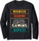 Gaming Gamer Divertente Giochi Al Computer Videogiochi Maglia a Manica