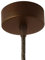 AMARCORDS - Baldachin aus Metall, Farbe CORTEN, Lampengehäuse komplett mit Kabelklemmenzubehör, Schrauben und Deckenhalterung. Durchmesser 77 mm, Höhe 26 mm