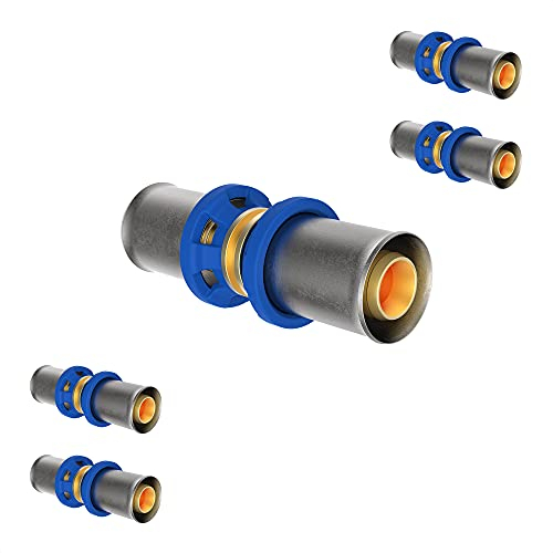 KIRCHHOFF | MSVR Rohr | 5er Set | Pressfitting 16 mm | Aluverbundrohr | für Heizung | Fußbodenheizung | DVGW zertifiziert | Trinkwasser geeignet | Made in Europe | 5 Stück