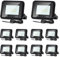 Lospitch 10X 10W LED Strahler Außen, Superhell LED Fluter 6000K Kaltesweiß, LED Scheiwerfer IP66 Wasserdicht, 900LM LED Flutlicht Außenstrahler Außenleuchte für Werkstatt, Garag, Garten, Innenhöfe