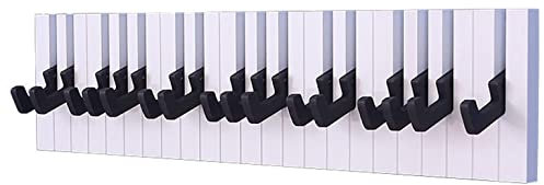 Coat Hooks Coat Hook Wall Mounted Coat Rack Wooden Coat Hook Wall Mounted Coat Rack Piano Keyboard Hook Strong And Durable Foldable Hook For Entryway Bedroom Wall Hooks Hat Hooks