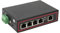 Switch per Guida DIN Fast Ethernet Industriale a 5 Porte, 5 Porte RJ45 10/100M, Alimentazione Ridondante a Doppio Ingresso di Alimentazione, Switch di Rete per Montaggio su Guida DIN (-40℃~85℃)