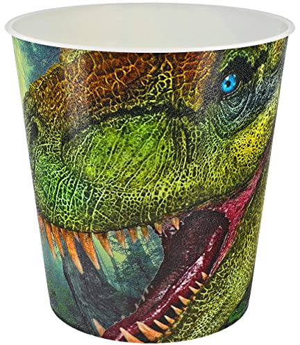 Papierkorb/Mülleimer Modell wählbar 10 Liter - wasserdicht - 27 cm - aus Kunststoff Dinosaurier - Tyrannosaurus Rex Eimer - Spielzeugkorb/Popcorns..