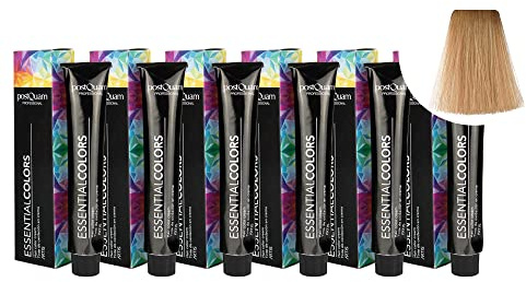 PostQuam - Pack de 6 Tintes de Peluqueria Profesional de Elevado Poder Cubriente | Tinte Permanente 100% Cobertura de Canas Garantiza Color Natural Uniforme y Duradero - Más de 90 Colores Disponibles