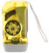 Orton 3 Dynamo Wind Up linterna prensado a mano manivela goma natural linterna pilas