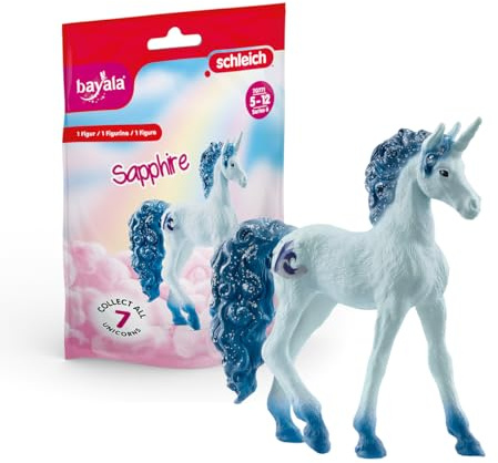 SCHLEICH 70771 Collectible Unicorn Sapphire, ages 5+, BAYALA - Toy Figure, 12 x 3 x 16 cm