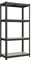 SONGMICS Shelving Unit, 40 x 80 x 160 cm, 520 kg Load Capacity (130 kg per Shelf), Industrial, Adjustable Storage Shelves, for Living Room, Kitchen, Garage, Greige and Black GLR044B21