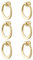 MOROBOR Runder Schaukelring, 6 Stück Schrank-Schubladen-Ringgriffe, massives Messing, Zinklegierung, Tropfen, Kommode, Schrank, Küche, Schrank, Tür, Anhänger, Griffe (gebürstetes Gold)