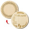 LUTER Meilensteine Baby Holz, 15 cm Hallo Welt Baby Neugeborenen-Schild Rund Holz-Meilenstein Namensschilder für Babyzimmer für Foto-Requisiten Babyparty