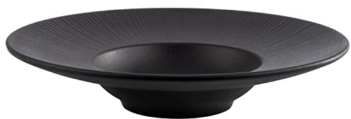 APS 85098 Melaminteller NERO, Servierteller für vielerei Speisen, Ø 29 cm