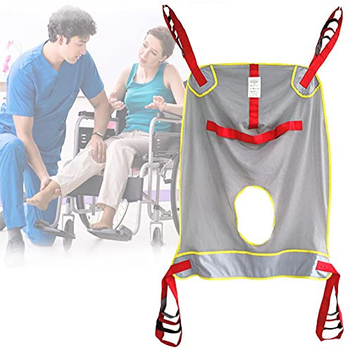 HNCXHX Transferhilfen Transfer Sling,Transfer Vom Bett Zum Duschstuhl, Rollstuhl Oder Toilette,StüTzen Sie Den Kopf,Die Taille Und Das Gesäß des Patienten,Maximale Belastung 230kg,XL