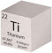 Pevfeciy 1 Inch Titan Würfel 25,4 mm Metall Dichte Würfel reines Metall hohe Dichte Element Würfel für Element Sammlungen Labor Experiment Material Hobbys