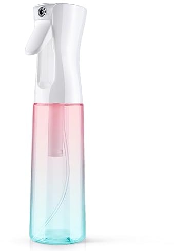 URAQT Pulverizador Agua Peluqueria, 300ml Bote Spray Pulverizador Reutilizable, Fina Niebla Continuo Nebulizador Agua para Cabello, Botella Spray Pulverizador para Limpieza, Peinado, Planta, Mascota
