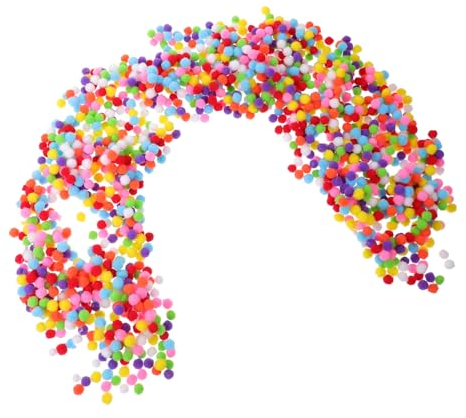 Lurrose 1 Dekorative Pompons Diy Basteln Kugeln Bunt Mini Pompons Plüsch Bommel Bälle Bastelarbeiten Bälle Schlüsselanhänger Bezaubert Pompons Filzkugeln Kranz Polypropylen Haarball Kind