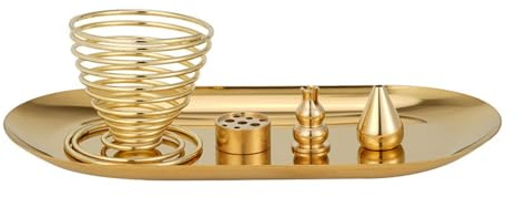 Räucherstäbchenhalter, Messing-Räucherstäbchenbrenner, Räucherstäbchen Halterung für Stressabbau, Deko Wohnzimmer und Yoga Zubehör