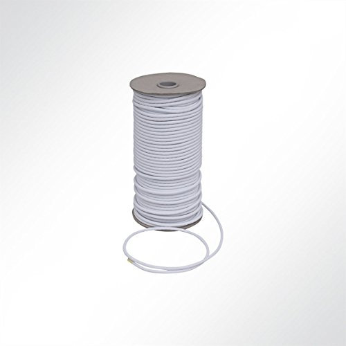 LYSEL Gummiseil Planenseil Expanderseil, (D) 5mm in Weiss (300 m)